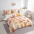 thumbnail image 3 of Feelyou Kids Cute Capibara Twin Bedding Sets 7-Piece, Rustic Flower Bedding Comforter Set, Kawaii Cartoon Truck Animal Reversible Sheet Sets, Super Cozy Room Decor, 3 of 7