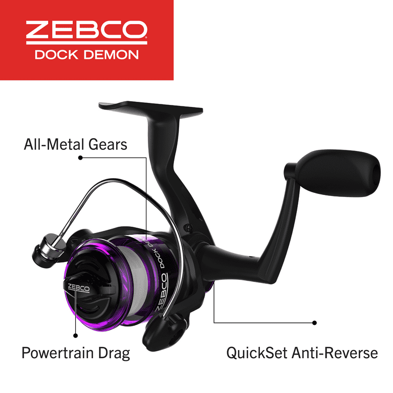 Zebco Dock Demon Spinning Reel and Fishing Rod Combo, 30-inch 1