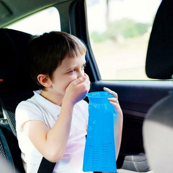 Cheers.US 10Pcs 1000ML Barf Bags Vomit Bags Disposable Car Puke Throw Up Nausea Bags for Travel Motion