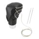 thumbnail image 1 of Cubierta de pomo de cambio de marcha Unique Bargains para Toyota CH-R 2018-2022, antideslizante, fibra de carbono negra, negro beige, protector de mango de cambio de marcha de cuero sintético 1 Pc, 1 of 1