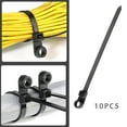 thumbnail image 6 of 10x s Wire Tie Wraps with Screw Hole Mount Flexible Durable Small s Ties for Cable and Wire Assembly Garden 0.48cmx20cm, 6 of 10