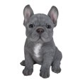 thumbnail image 1 of Statue d'Animal de Décoration de Jardin Bleue French Bulldog Chiot Statue Assise, 1 of 5