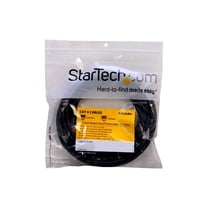 StarTech 15ft CAT6 Ethernet Cable - Black CAT 6 Gigabit Ethernet Wire -250Mhz 100W PoE RJ45 UTP Molded Network Patch Cord with Strain Relief (C6PATCH15BK)