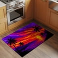 Area Rug 2x3ft Summer Palm Tree Silhouettes Area Rugs Washable Low Pile ...