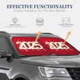thumbnail image 5 of Uemuo Happy New 2025 Year Printed 2 PCS Car Windshield Sun Shade, Auto Sun Heat and UV Rays Blocker, Foldable Automotive Front Window Sunshade Protector, 5 of 7