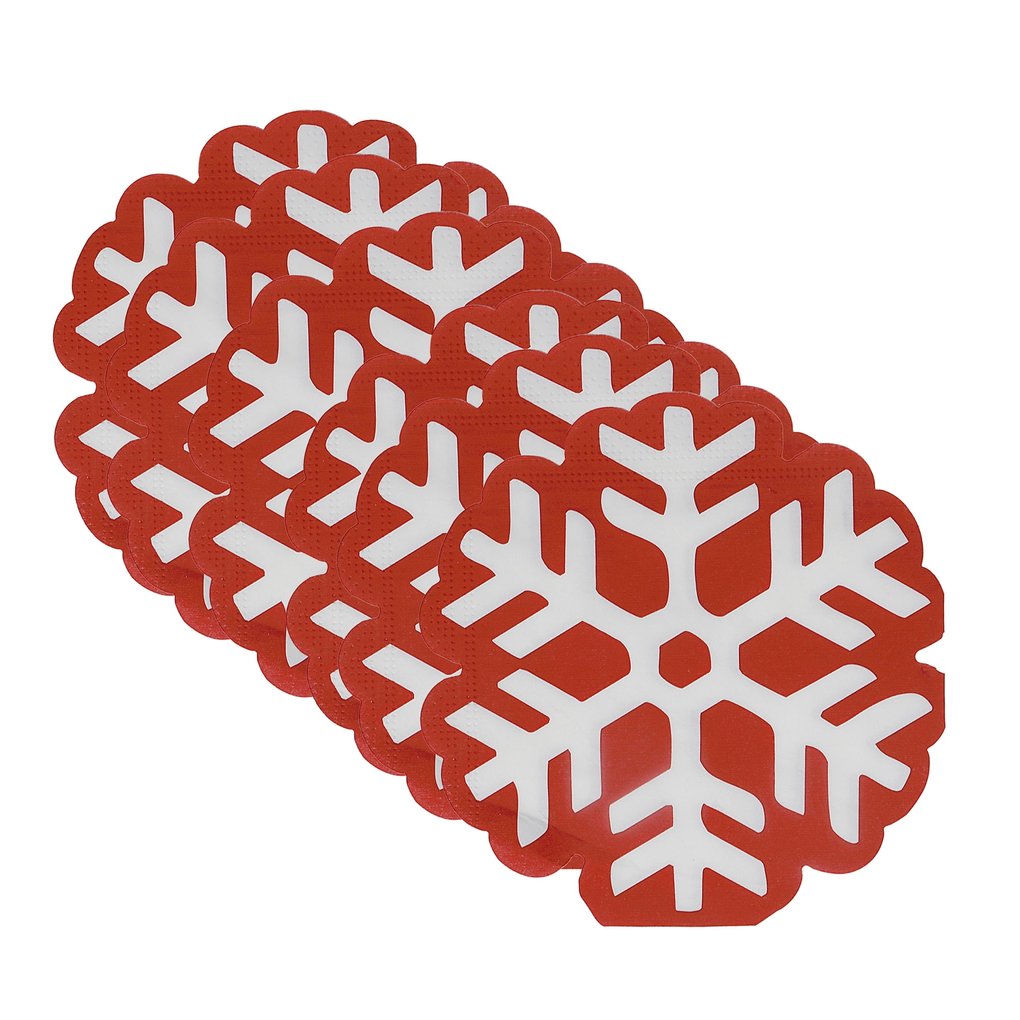 12 Pack 3 Ply Shaped Napkin (Snowflake) - Set of 6