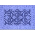 thumbnail image 1 of Ahgly Company Machine Washable Indoor Rectangle Oriental Blue Industrial Area Rugs, 5' x 7', 1 of 4