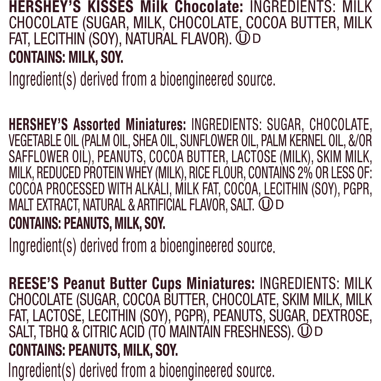 Hershey's and Reese's Miniatures Assorted Chocolate Candy, Family Pack 15.1 oz