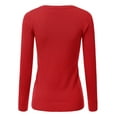 thumbnail image 3 of JJ Perfection Women's Long Sleeve Crew Neck Pullover Sweater with Plus Size, 3 of 3