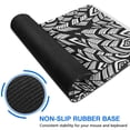thumbnail image 6 of Long Mouse Pads for Desk,Black Boho Tribal Feathers Pattern Desk Mats on Top Of Desks, Desk Mouse Pad Extra Large with 3mm Non-Slip Base and Stitched Edge for Gaming,Office,Work,Home 31.5"x15.7", 6 of 6