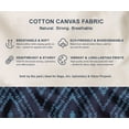 thumbnail image 5 of Soimoi 100% Cotton Canvas Fabric - Ikat Print, Blue | 56" Wide | Sold By 10 Yard | Medium Weight Upholstery Fabric for Home Dcor, Bags & DIY Projects, 5 of 7
