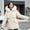 White-Coat, variant on Qetyuw Winter Parka Jacket for Women Thicken Velvet Warm Open Front Faux Fur Hood Coat Zip Up Long Sleeve Chunky Jackets
