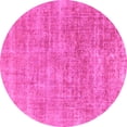 thumbnail image 1 of Ahgly Company Indoor Round Abstract Pink Modern Area Rugs, 6' Round, 1 of 4