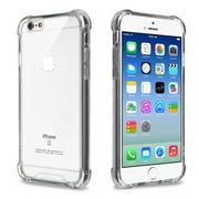 Apple iPhone 6 / 6S Phone Case Clear Shockproof Hybrid Bumper Gummy Rubber Silicone Gel Shock Absorption Cover Highly Transparent Clear Phone Case Cover for Apple iPhone 6S, iPhone 6