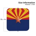 thumbnail image 2 of Arizona Flag Leather Drink Coasters for Drinks (6 Pack) for Tabletop Protection Square, 2 of 6