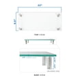 thumbnail image 3 of Mount-It! Computer Monitor Stand Desktop Riser | Clear Tempered Glass | Fits 24-32 Inch Screens | 22" X 9.5", 3 of 4