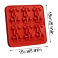 thumbnail image 5 of Large Ice Molds Silicone Tray Set Novelty Fun shaped for Cocktails Mocktails Drinks Party Favor(red), 5 of 6