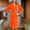 Orange, variant on Voncos Women's Soft Flannel Robe with Pockets, Shawl Collar Cozy Plush Knee Length Bath & Loungewear Blue L