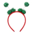 thumbnail image 2 of Diadema con pompón para bebé, aro para el pelo, disfraz de cosplay Verde, 2 of 9
