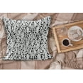 thumbnail image 2 of Geometric Fluffy Throw Pillow Cushion Cover, Monochrome Lines with Dots Ornamental Design Vintage Eighties Inspirations, Decorative Square Pillow Case, 24" x 24", Black Grey White, by Ambesonne, 2 of 5