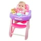 thumbnail image 1 of Set de regalo para alimentar muñecas JC Toys con trona, 14 lotes para amar a los bebés, 1 of 6