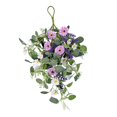 thumbnail image 3 of BLESIYA Front Door Teardrop Wreath Artificial Wreath Swag for Garden Wedding A, 3 of 8