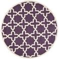 thumbnail image 4 of SAFAVIEH Chatham CHT732F Handmade Purple / Ivory Rug, 4 of 10