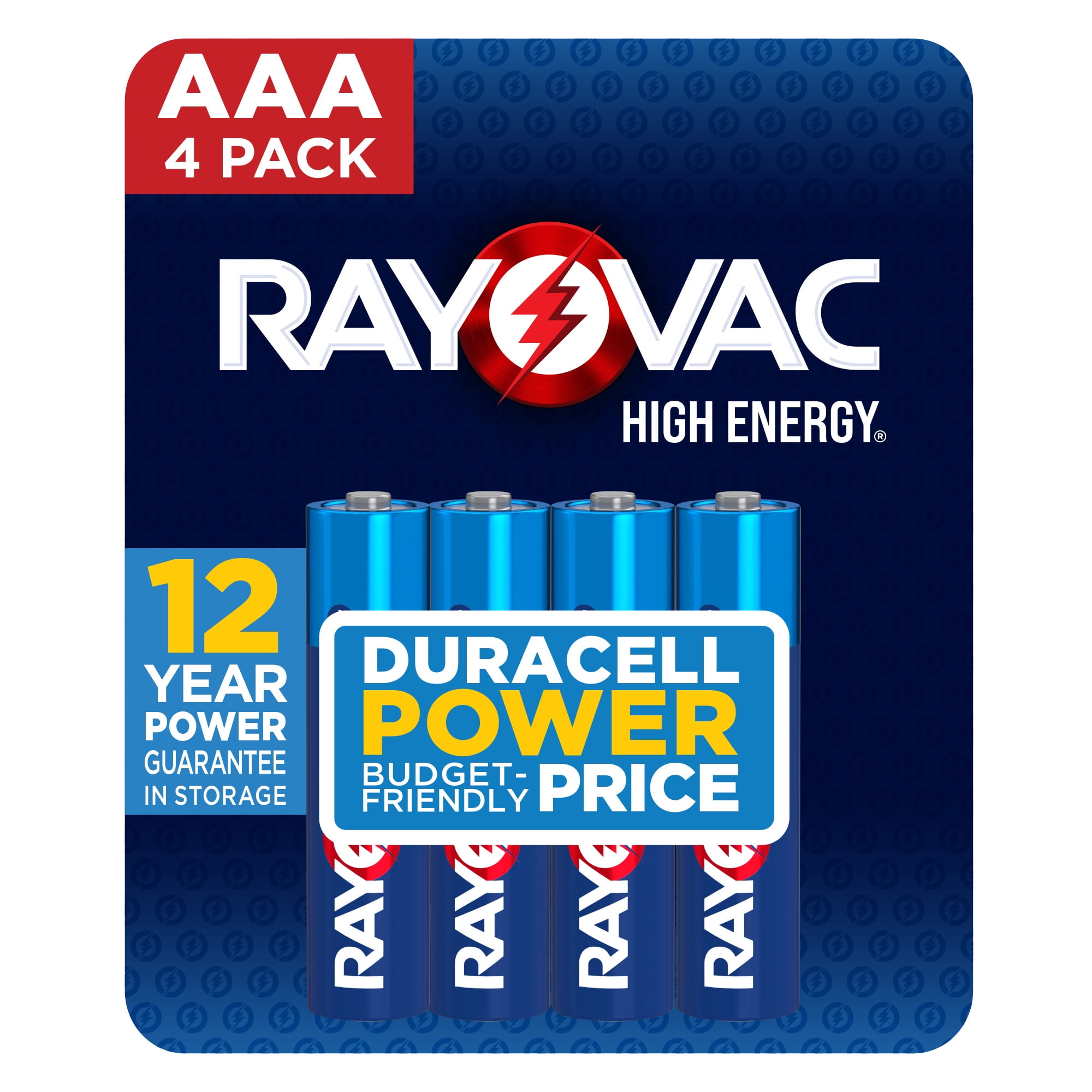 (2 pack) Rayovac High Energy AAA Batteries (4 Pack), Triple A Batteries