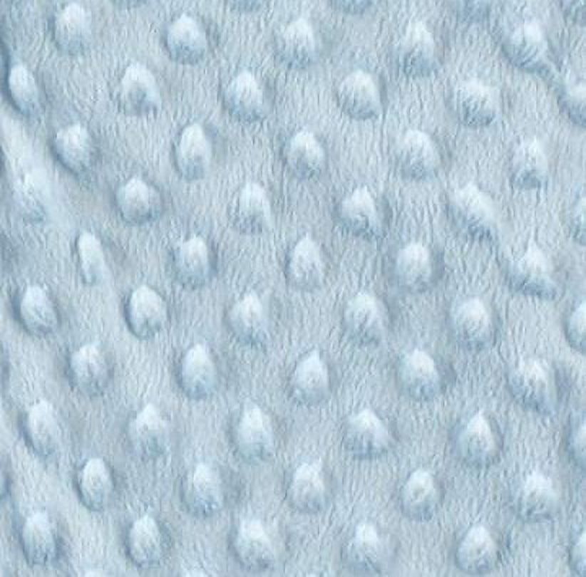Hudson Baby Infant Boy Plush Sleeping Bag, Sack, Blanket, Light Blue Dot Mink, 6-12 Months