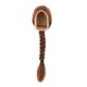 thumbnail image 4 of Peluca de cabello femenino 1/6, duradera, hermosa, suave, de moda, moderna, para muñeca de 12'' Trenza de canto marrón, 4 of 9