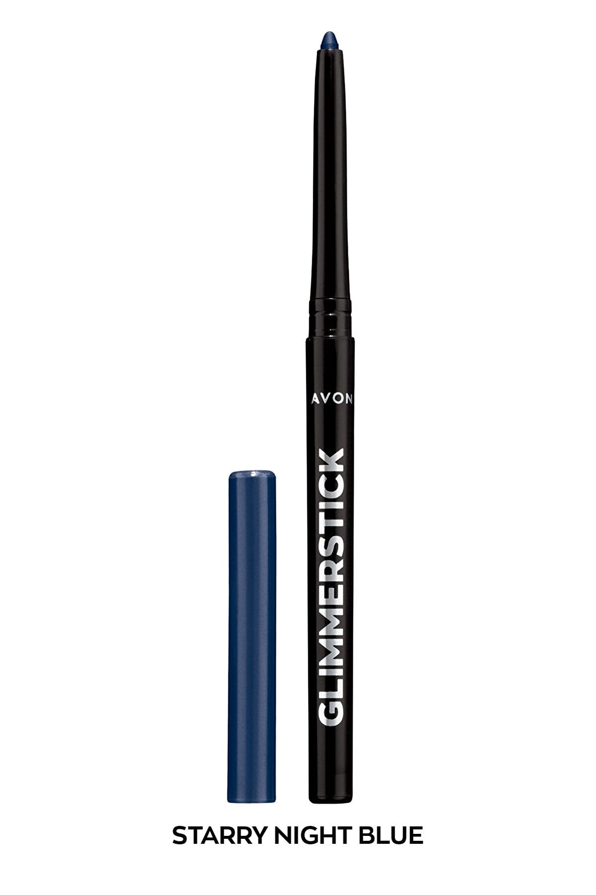 Avon Ultra Colour Glimmerstick Retractable Eyeliner, STARRY NIGHT BLUE, Waterproof & Smudge-Proof Glide-On Eye Makeup, SET OF 4, 0.01 oz / 0.28 g Each