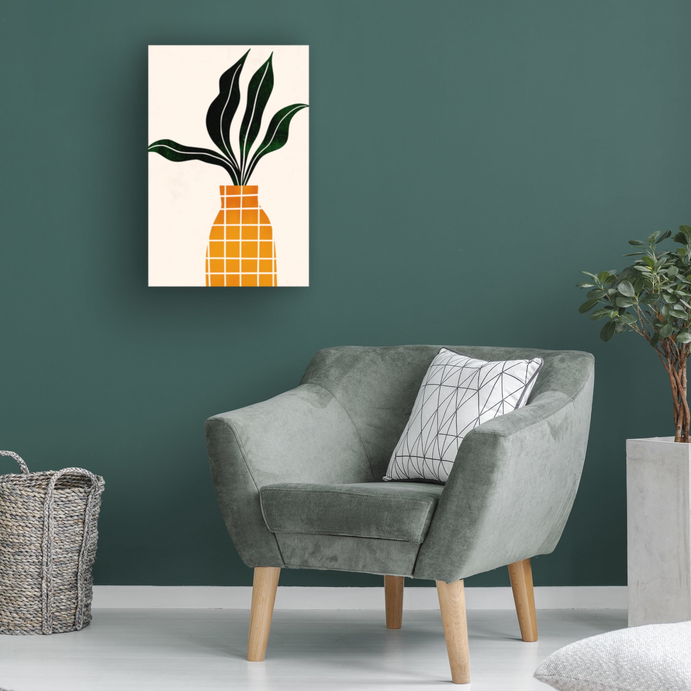 Trademark Fine Art Kubistika Peter, the Plant Canvas Wall Art