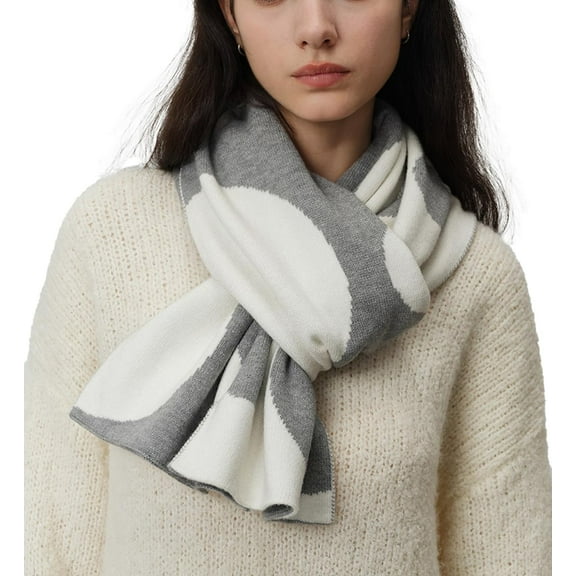 YooGuoGuo Warm Scarf for Women Cute Dot Scarf Knitted Pashmina Soft Scarves Shawl Wraps for Women Cape Casumere Fall Winter