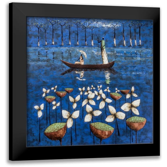 Rauscher, Michel 12x12 Black Modern Framed Museum Art Print Titled - Soulful River