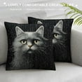 thumbnail image 3 of MDO  Christmas Cat Pillow Covers 18x18,cat Throw Pillow,Cat Pillow Cases,Merry Christmas cat Pillow Cover,Cat Gifts for Cat Lovers,cat Christmas Pillows,Christmas cat Decorations, 3 of 5