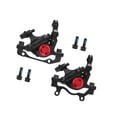 thumbnail image 2 of Frenos de disco hidráulicos delanteros y traseros, línea de tensión ajustable, pinzas de freno de tracción para bicicletas eléctricas, componentes de Negro, 2 of 8