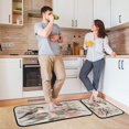 thumbnail image 6 of 2-Piece Kitchen Mat Set Non Slip Washable Floor Mats Decorative Rugs for Kitchen Sink Laundry Beautiful Birds Sitting on Branches, 6 of 7