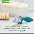 thumbnail image 5 of Tovolo Ice Cream Scoop Heavy Duty Zinc Alloy Marine Blue, Dishwasher Safe Ice Cream Paddle Spade for Shaping Cutting Serving Gelato Sorbet Cookie Dough, Non Slip Ergonomic Handle Ice Cream Spade, 5 of 6