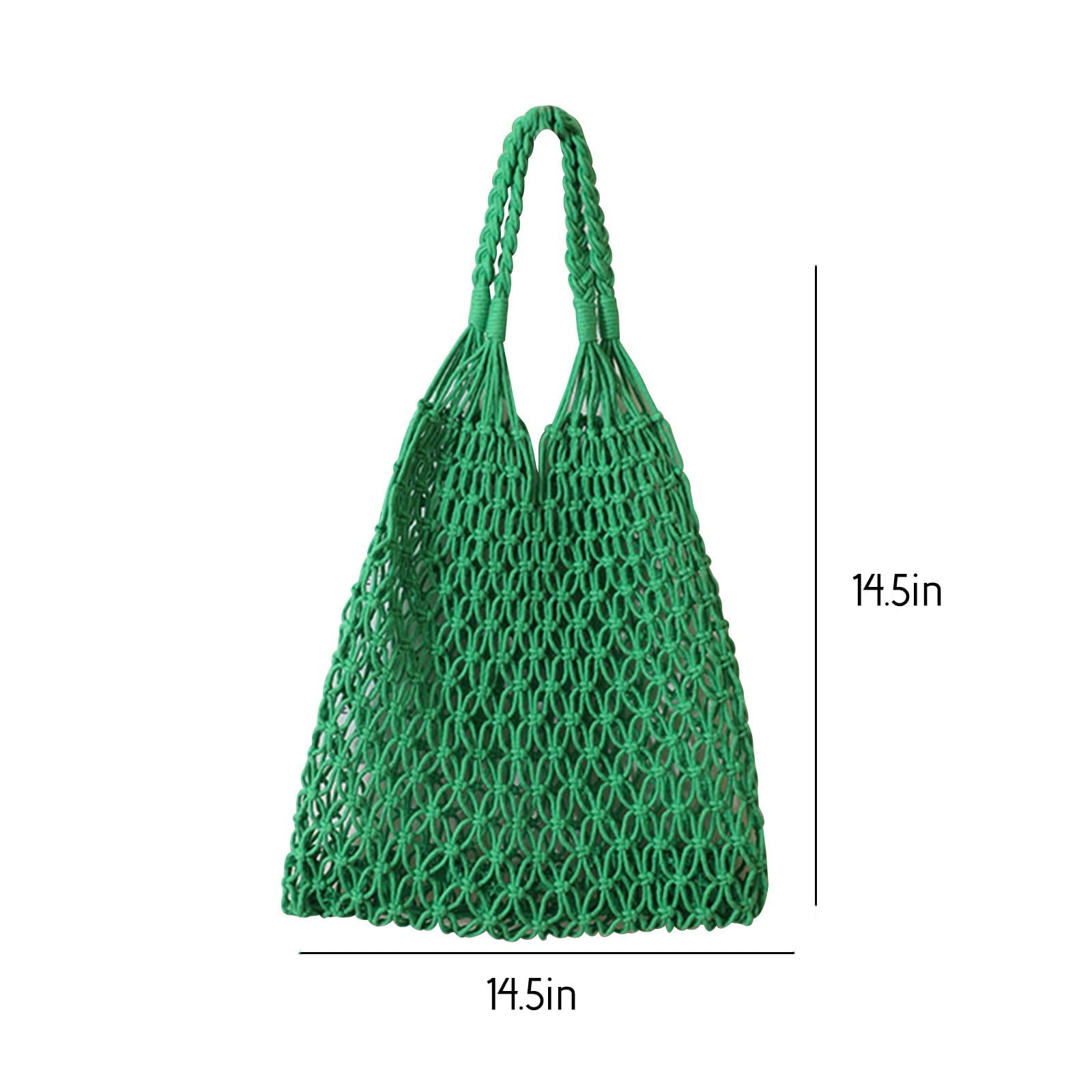 Specollect Clearance 2Pcs Crochet Backpack Flap Drawstring Shoulders Bag Summer Beach Woven Tote Bag, Straw Rattan Raffia Bucket Bag, Handmade Basket Handbag