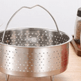 thumbnail image 2 of Stainless Steel Steamer Basket Rice Cooker Steamer for Instant Cooker with Handle Pressure Cooker Rice Steamer, 2 of 7