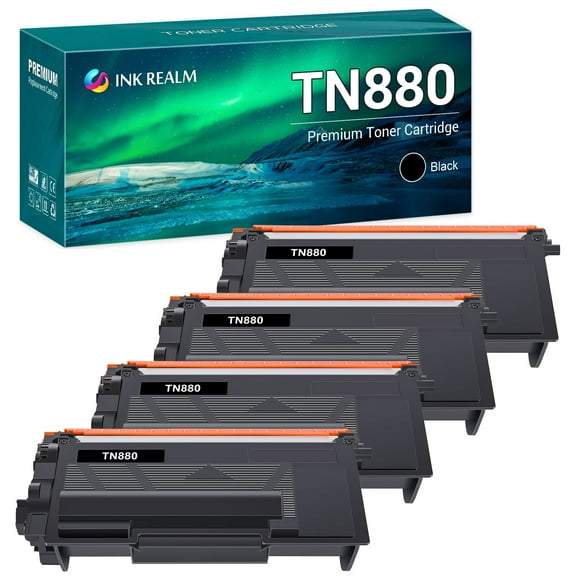 Compatible Toner Replacement for Brother TN-880 HL-L6200DW MFC-L6700DW MFC-L6800DW HL-L6200DWT HL-L6300DW MFC-L6900DW Printer ink(Black, 4-Pack)