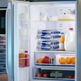 thumbnail image 2 of Sorbus Fridge Bottle Organizer with Lid, Holds 9 Bottles, Stackable Clear Plastic (4 Pack), 2 of 8