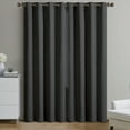 thumbnail image 5 of Better Homes & Gardens Solid Woven Textured Grommet Blackout Curtain Panel, 1-Piece, Black, 50 in W x 84 in L, 5 of 5