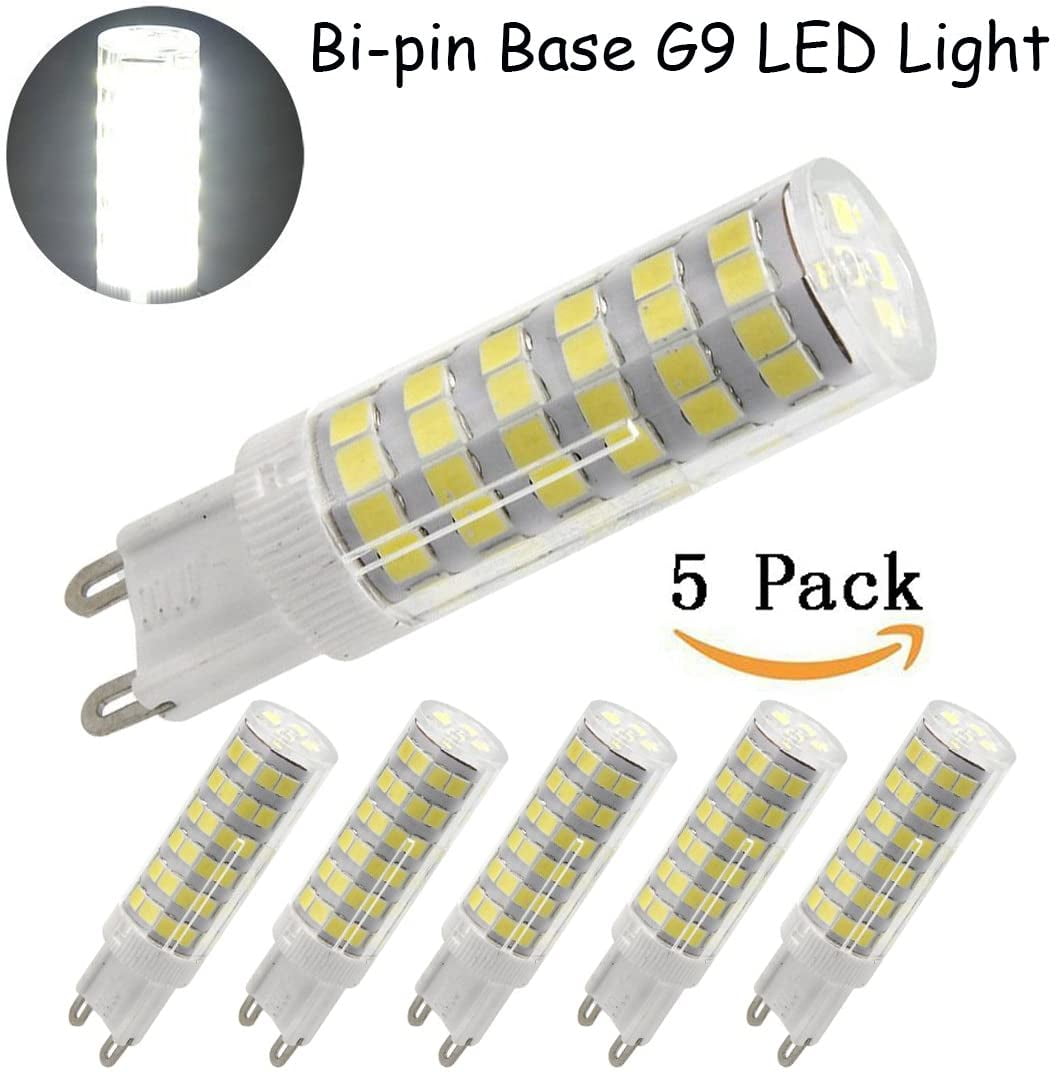 led G9 Bulbs, Daylight White, 6W, JD type G9 led Replacement for 60W or