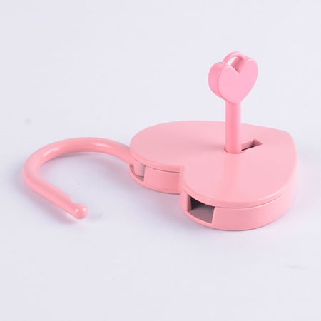 GOOHOCHY 2 Sets Love Lock Suitcase Lock Luggage Padlock Heart Shape Lock Gym Locker Lock