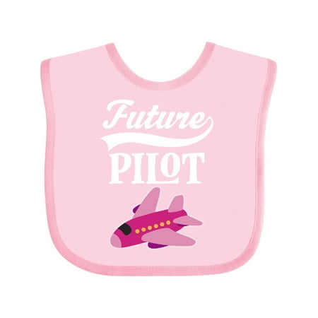 

Inktastic Future Pilot Girls Airplane Career Girls Baby Bib