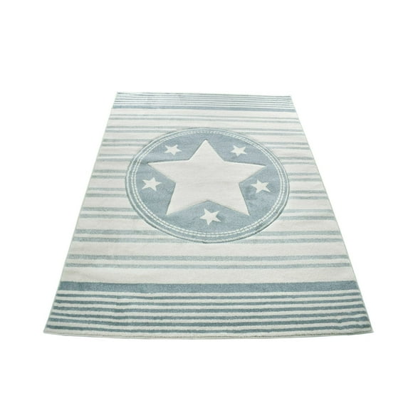 KC Cubs Boy & Girl Modern Decor Multicolor Area Rug and Carpet Collection for Kids, Toddlers and Baby Nursery, Stars & Stripes