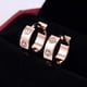 thumbnail image 4 of 2022 nuevo Alta Calidad C Hebilla Oreja clip Titanio Chapado En Acero De 18 Quilates Oro Rosa Pendientes Hombres Y Mujeres Hipoalergénico, 4 of 4
