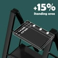 thumbnail image 3 of 3 Step Ladder,Aluminum Lightweight Folding 3 Step Stool with Anti-Slip Wide Pedal, 330lbs Capacity Step Ladder for Household,Kitchen,Office -, 3 of 16