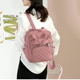 thumbnail image 2 of QYMHOODS Women's Multi-Pocket Convertible Backpack, Lightweight Shoulder Bag with Quilted Front Pocket, 2 of 5